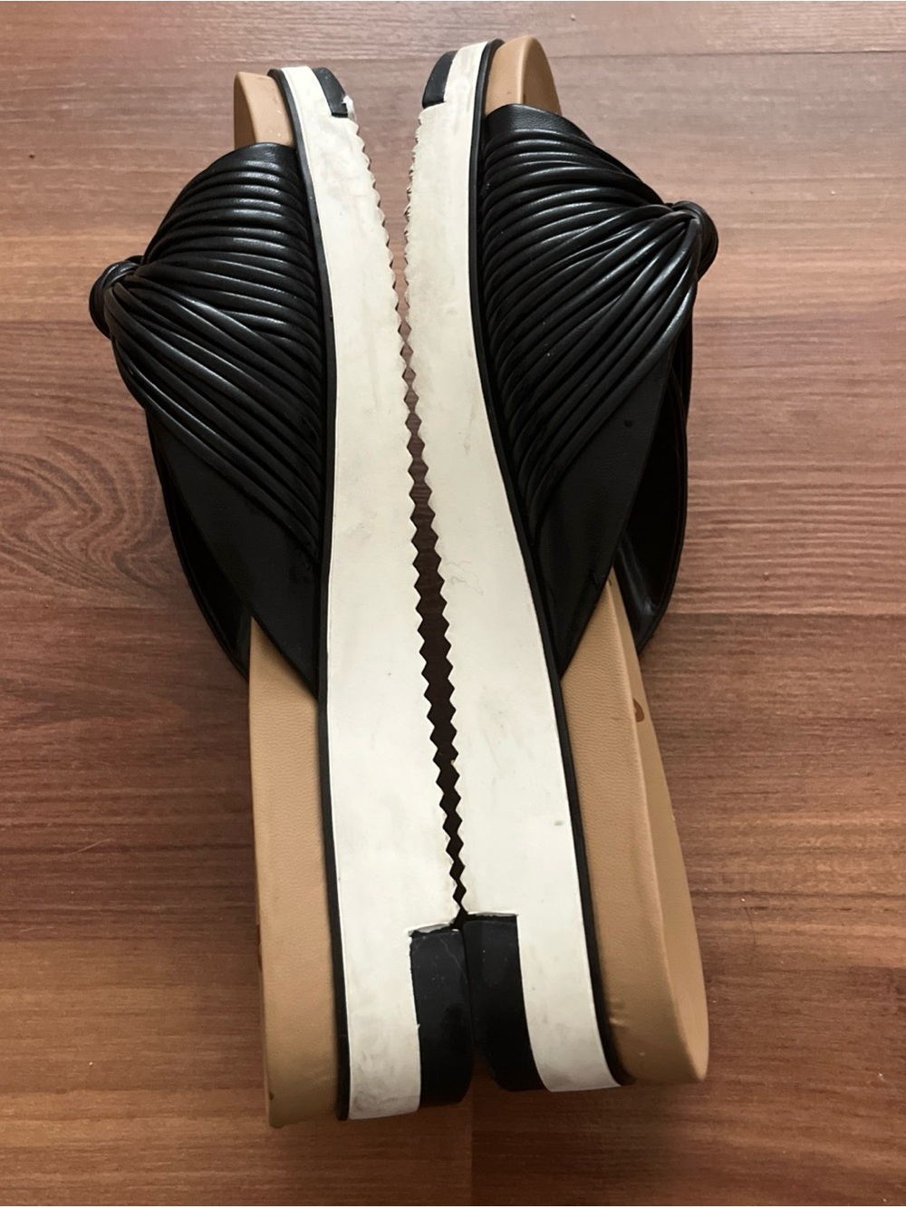 Sam Edelman Black Knotted Slide Sandals Size 8.5 - Picture 4 of 6